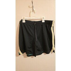 Danskin Womens Athletic Shorts Womens Size Large 12 14 Black turquoise Workout
